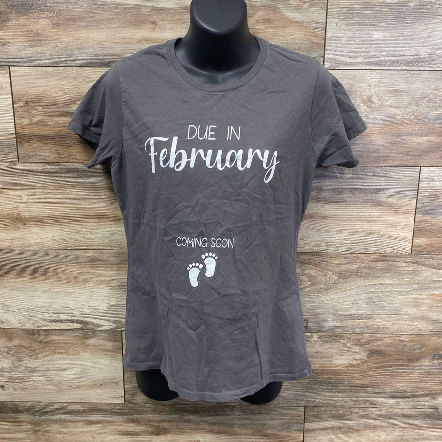 Port & Company Due In February Shirt sz Large - Me 'n Mommy To Be