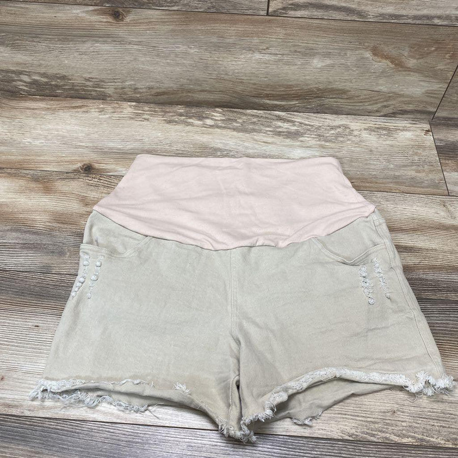 Full Panel Maternity Shorts sz Large - Me 'n Mommy To Be