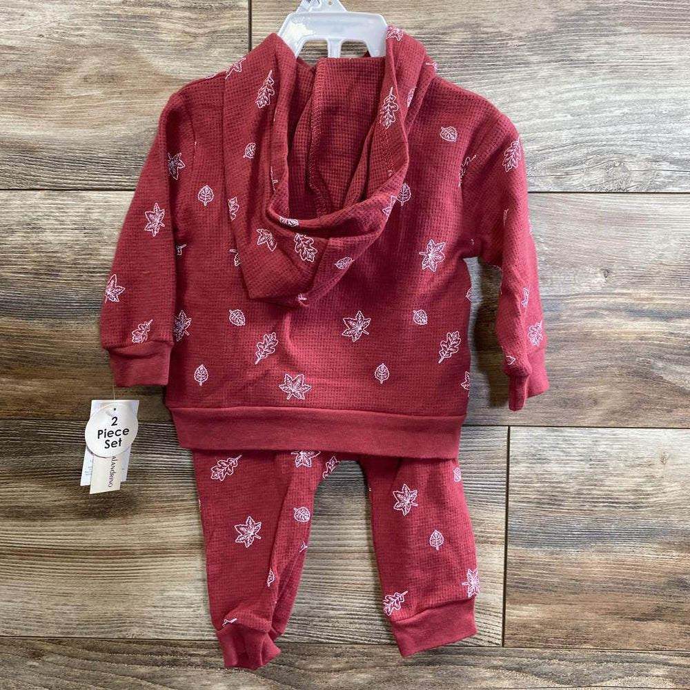 NEW 2Pc Hooded Henley Shirt & Pants Set sz 3/6m - Me 'n Mommy To Be