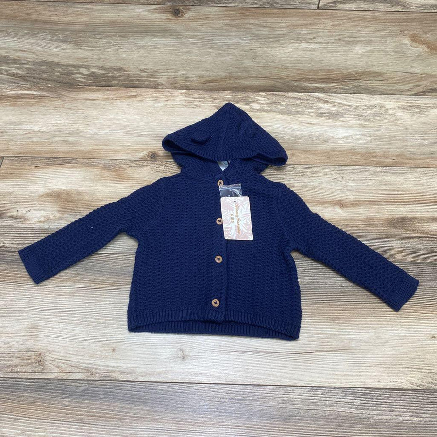 NEW Tommy Bahama Button-Up Front Hooded Knit Cardigan Sweater With Ears sz 9m - Me 'n Mommy To Be