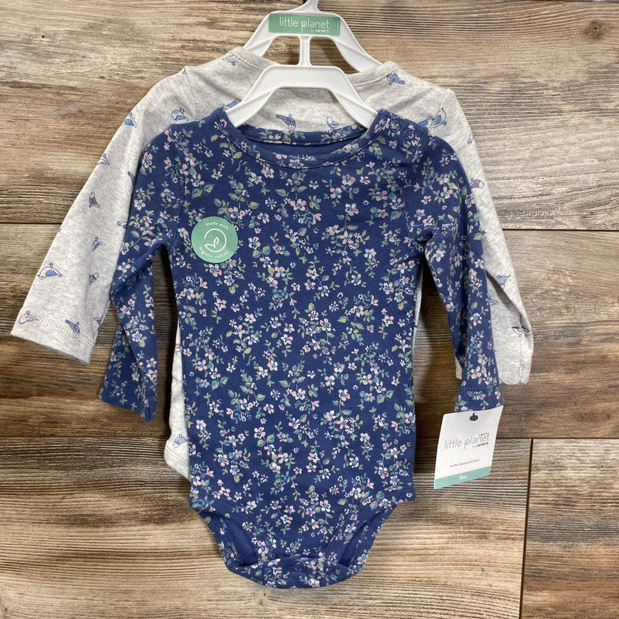 NEW Little Planet 2Pk Organic Bodysuits sz 9m - Me 'n Mommy To Be