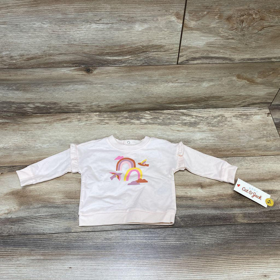 NEW Cat & Jack Rainbow Sweatshirt sz 0-3m - Me 'n Mommy To Be