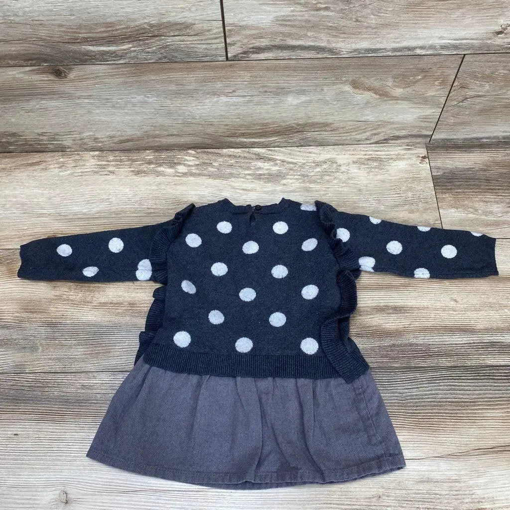 Zara Knitwear Polka Dot Sweater Dress sz 9-12m – Me 'n Mommy To Be