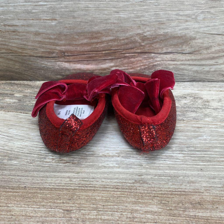 Sparkle Mary Jane w Velvet Bow sz 2c - Me 'n Mommy To Be