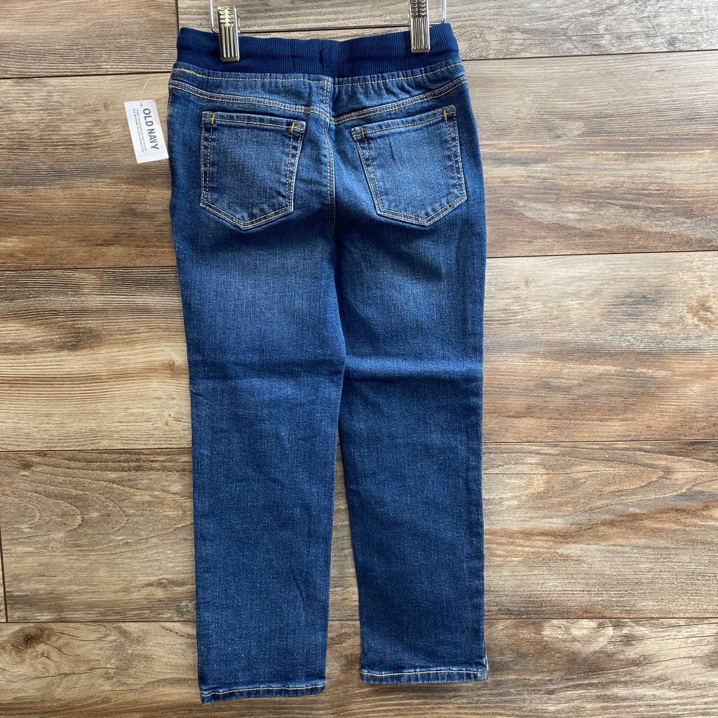 NEW Old Navy Rib-Knit Waist Skinny 360° Stretch Distressed Jeans sz 5T - Me 'n Mommy To Be