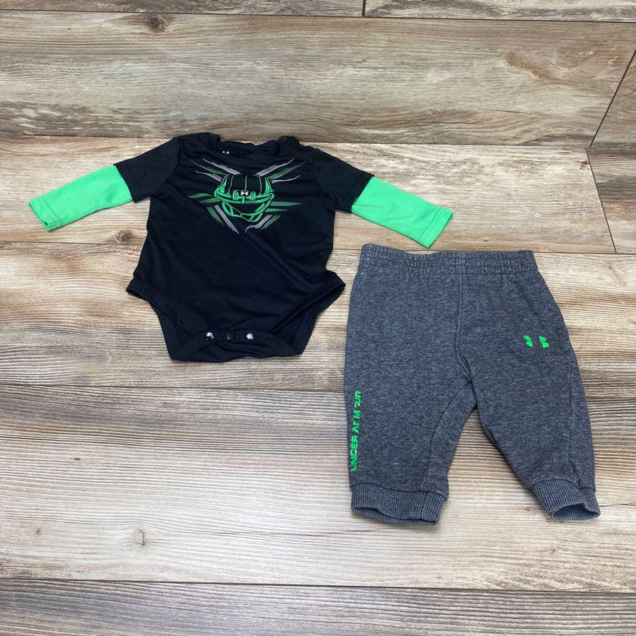 Under Armour 2Pc 2fer Bodysuit & Joggers sz 3-6m - Me 'n Mommy To Be
