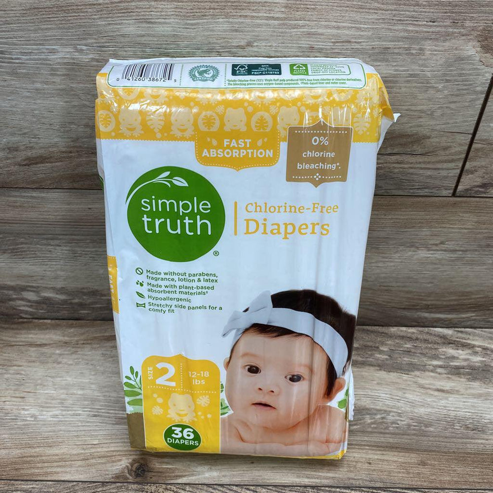 Simple Truth Chlorine Free Diapers, 36ct sz 2 - Me 'n Mommy To Be