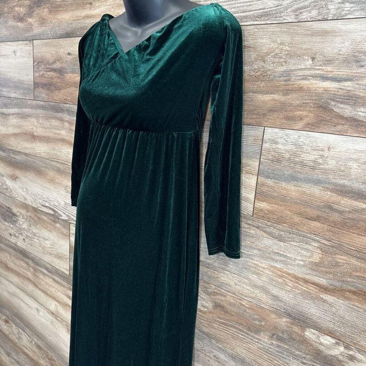 Velvet Off The Shoulder Maternity Photoshoot Gown/Dress sz Medium - Me 'n Mommy To Be