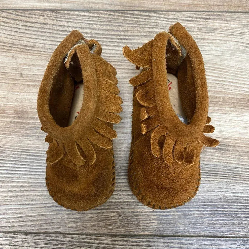 Minnetonka Alex Fringe Moccasins sz 2/3c - Me 'n Mommy To Be