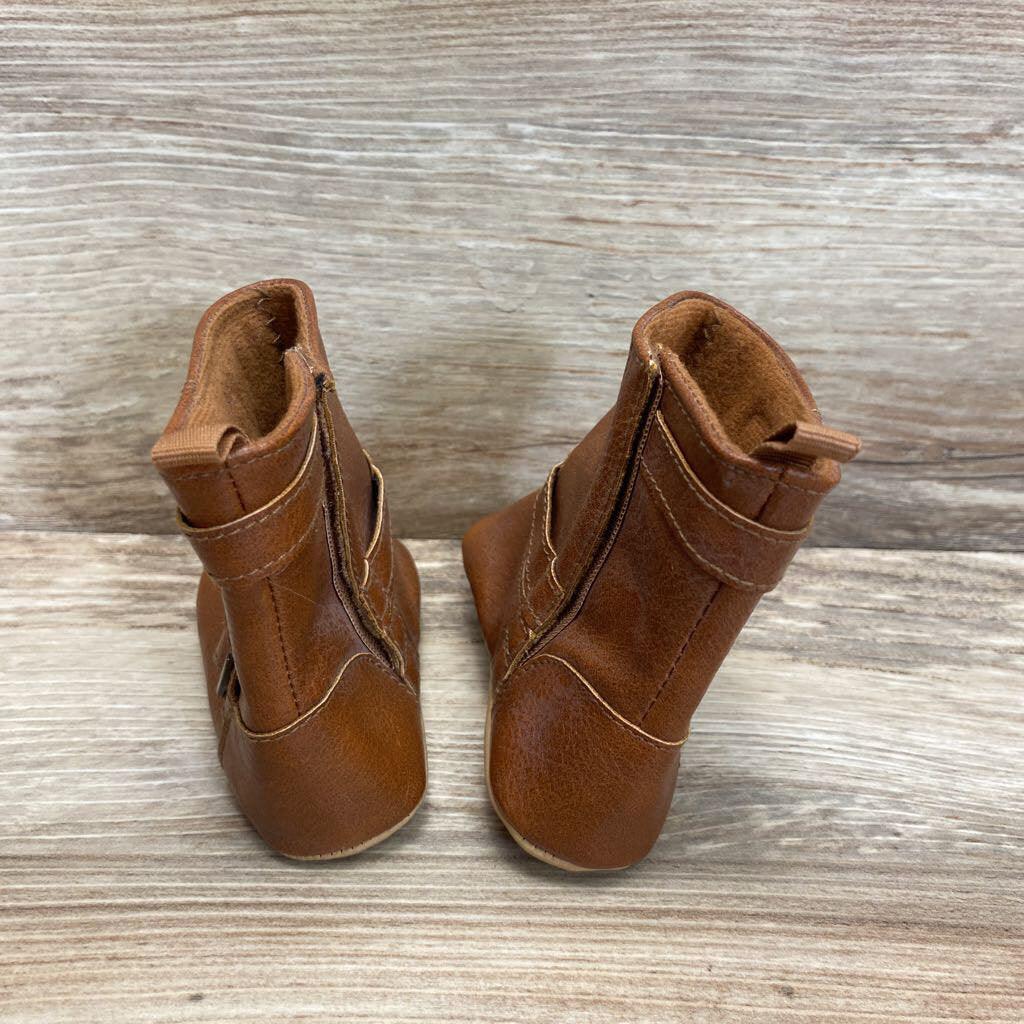 Old Navy Faux-Leather Tall Buckled Booties sz 3/4c - Me 'n Mommy To Be