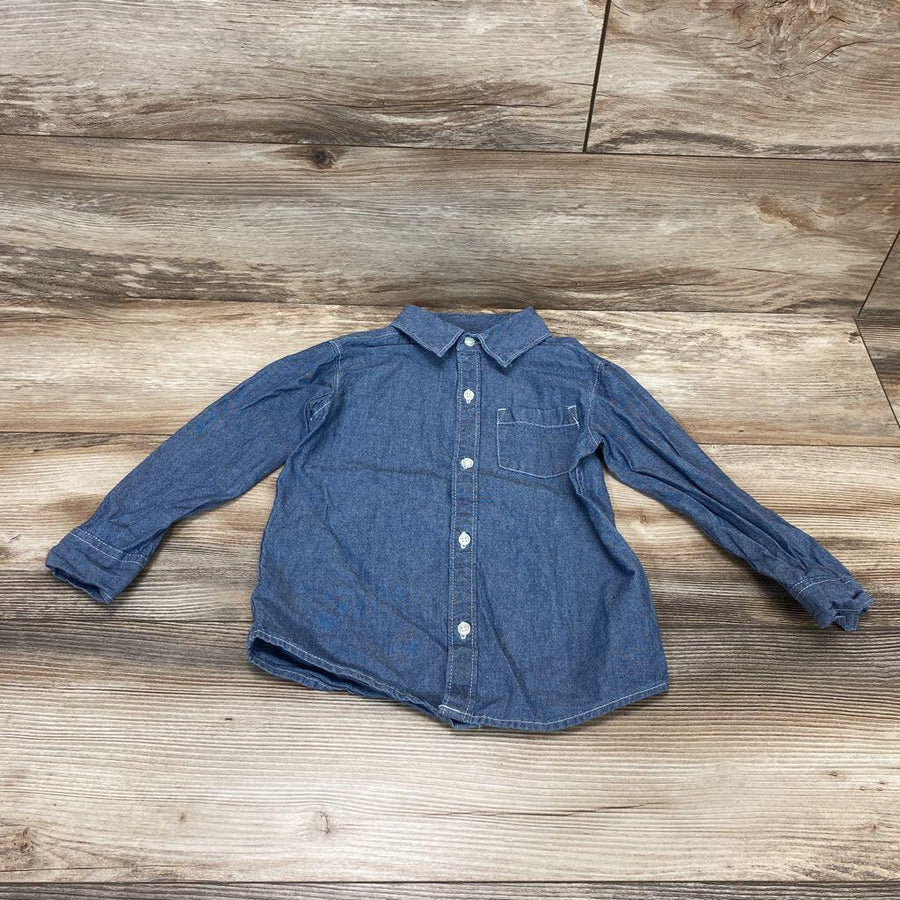 Carter's Chambray Button-Up Shirt sz 4T - Me 'n Mommy To Be