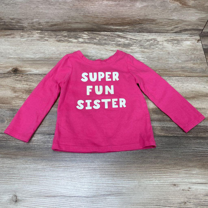 Cat & Jack Super Fun Sister Shirt sz 18m - Me 'n Mommy To Be