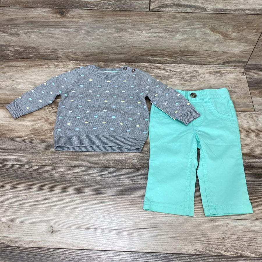 NEW Cat & Jack Bobble Sweater & Pants sz 3-6m - Me 'n Mommy To Be