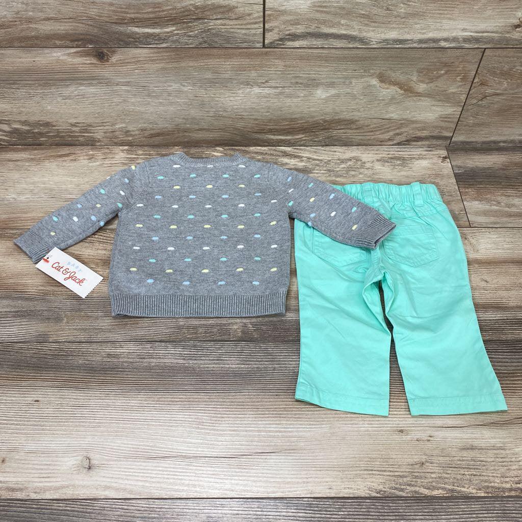 NEW Cat & Jack Bobble Sweater & Pants sz 3-6m - Me 'n Mommy To Be