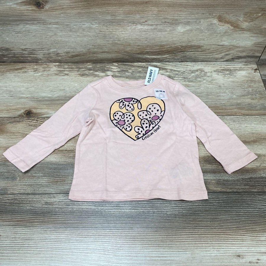 NEW Old Navy Creative Heart Shirt sz 12-18M - Me 'n Mommy To Be