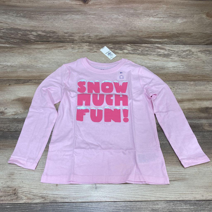 NEW Old Navy Long Sleeve Snow Much Fun Shirt sz 5T - Me 'n Mommy To Be