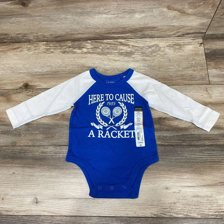 NEW Okie Dokie Here To Cause A Racket Bodysuit sz 12M - Me 'n Mommy To Be