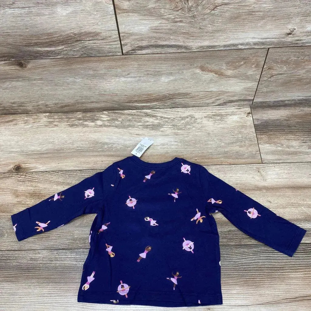 NEW Old Navy Ballerina Print Shirt sz 12 18m