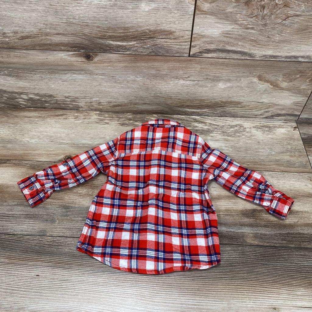 Little Treasure Plaid Button-Up Shirt sz 9-12m - Me 'n Mommy To Be
