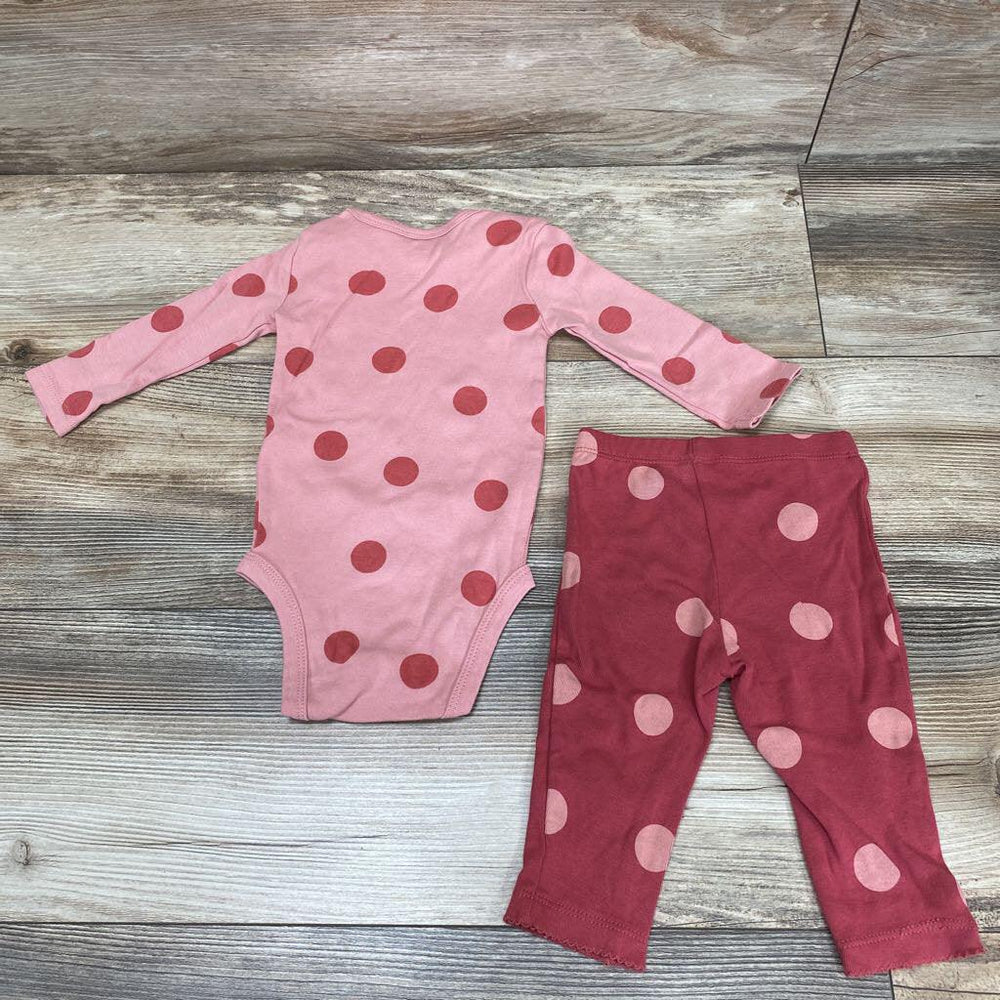 Just One You 2pc Polka Dot Bodysuit & Pants sz 6m - Me 'n Mommy To Be