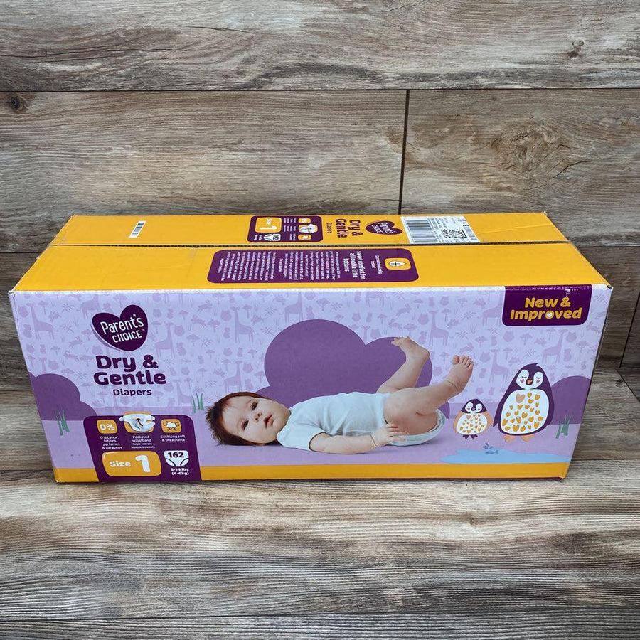 NEW Parent's Choice Box of Diapers, 162ct - Me 'n Mommy To Be
