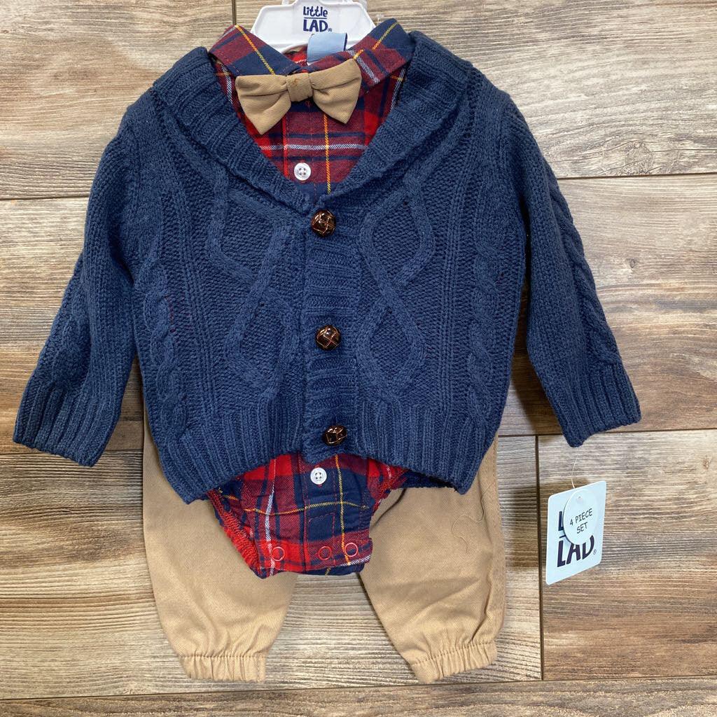 NEW Little Lad 4pc Cardigan Set sz 6-9M - Me 'n Mommy To Be