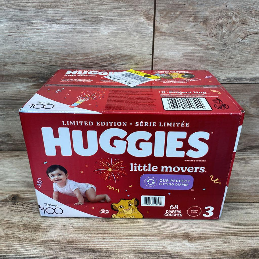 NEW Huggies 68ct Little Movers Diapers sz 3 - Me 'n Mommy To Be