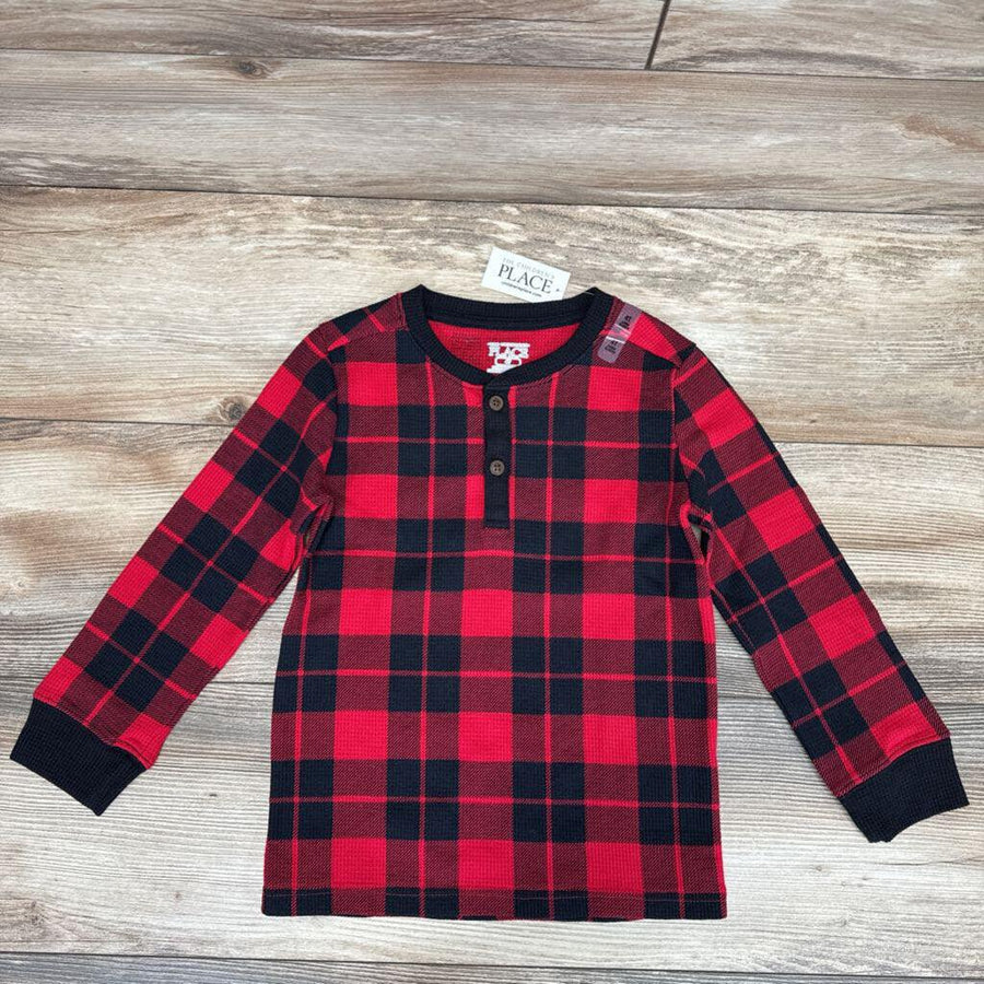NEW Children's Place Plaid Henley Thermal Shirt sz 4T - Me 'n Mommy To Be