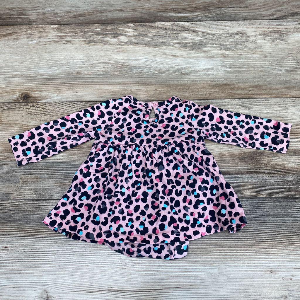 Children's Place Leopard Print Bodysuit Dress sz 0-3M - Me 'n Mommy To Be
