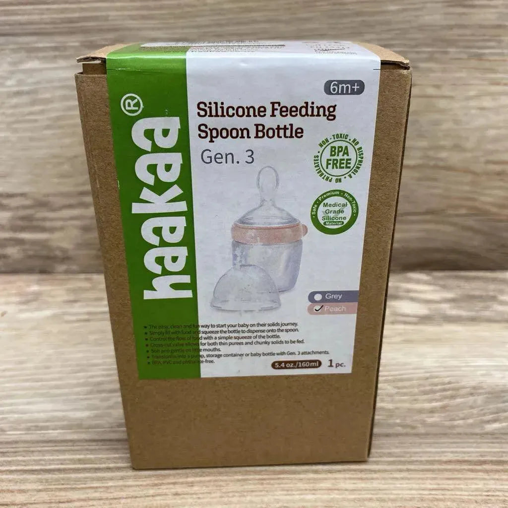NEW Haakaa Silicone Feeding Spoon Bottle Gen. 3 - Me 'n Mommy To Be