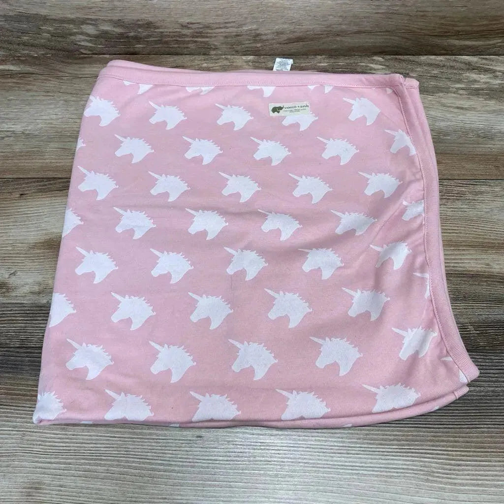 NEW Monica Andy Organic Coming Home Swaddle Blanket Pink 32 x32 New