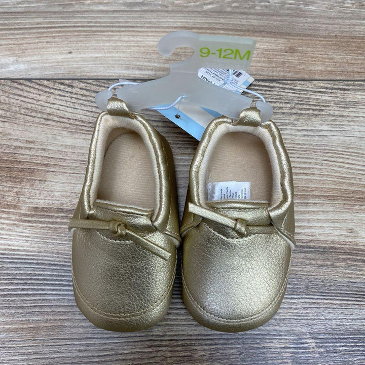 NEW Cat & Jack Metallic Moccasin Crib Shoes sz 9-12m - Me 'n Mommy To Be