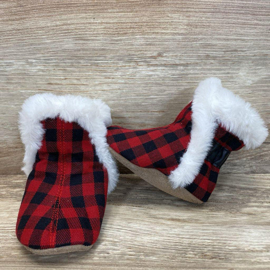Robeez Jack Soft Sole Boot Red Plaid sz 3-6m - Me 'n Mommy To Be