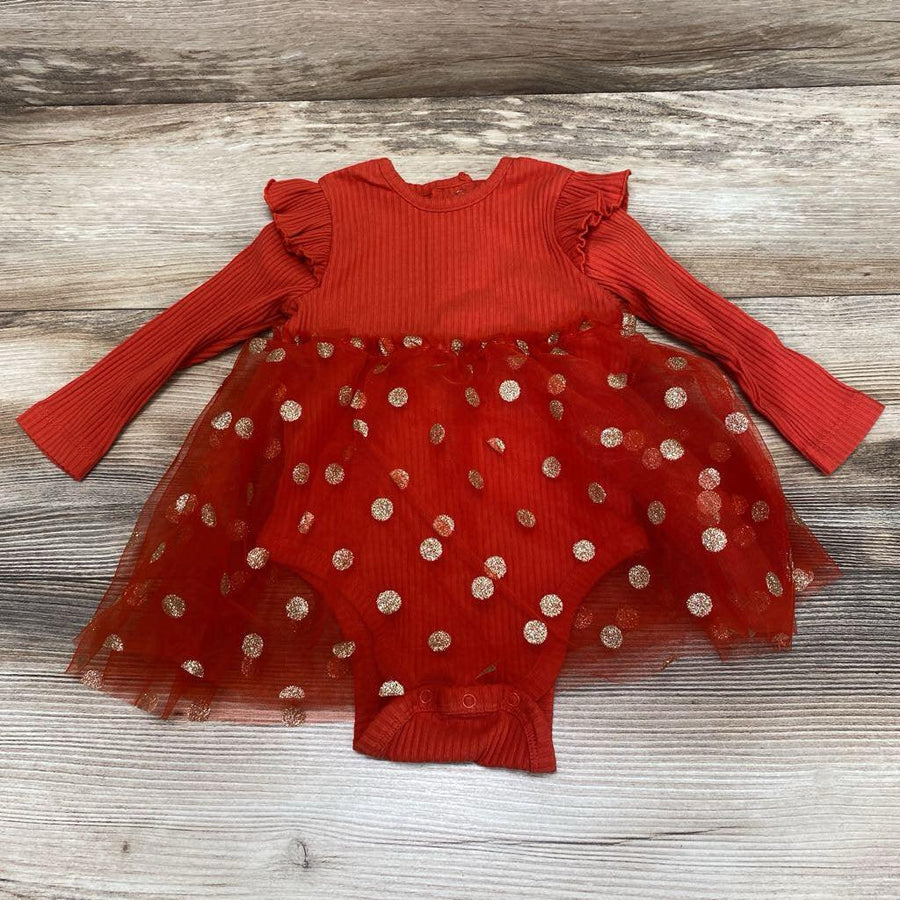 Little Me Ribbed Bodysuit Dress sz 12m - Me 'n Mommy To Be