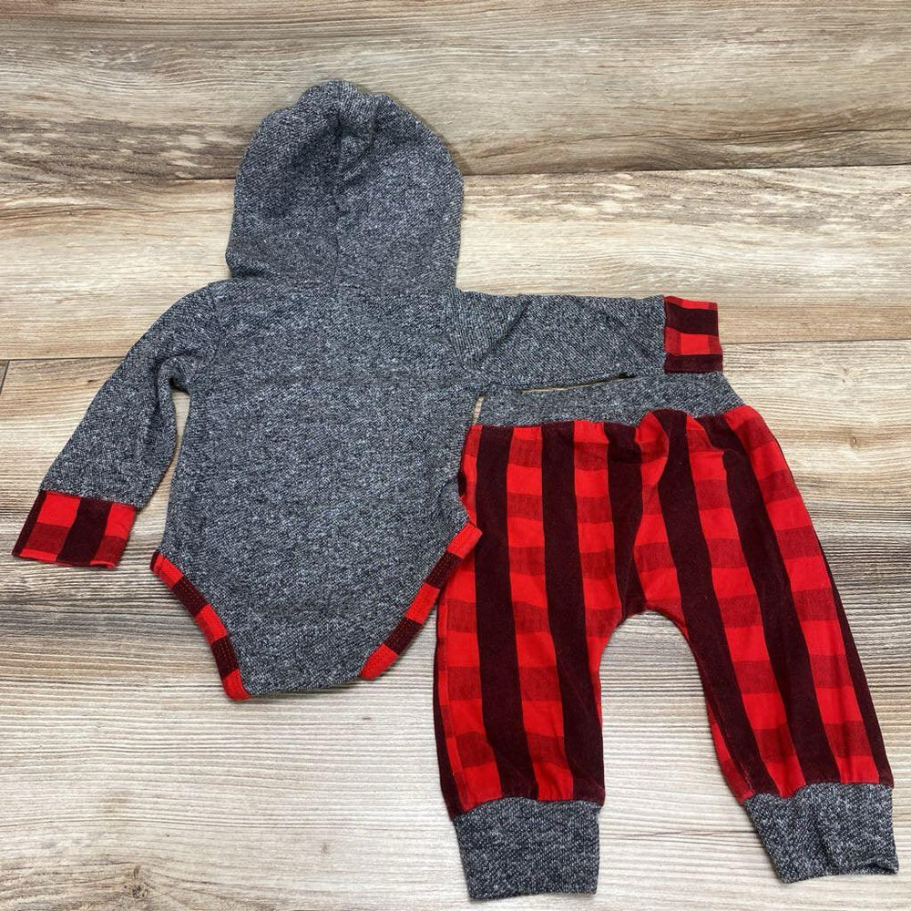 2pc Hooded Bodysuit & Pants sz 3-6m - Me 'n Mommy To Be