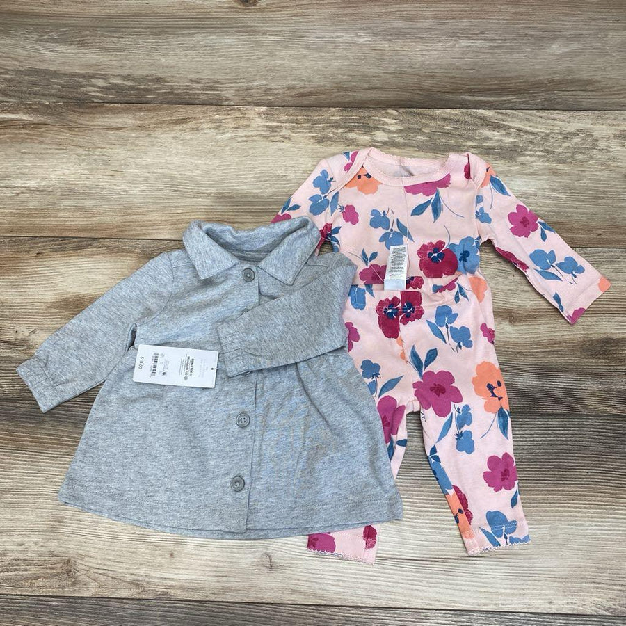 NEW Just One You 3pc Floral Bodysuit Set sz 3m - Me 'n Mommy To Be