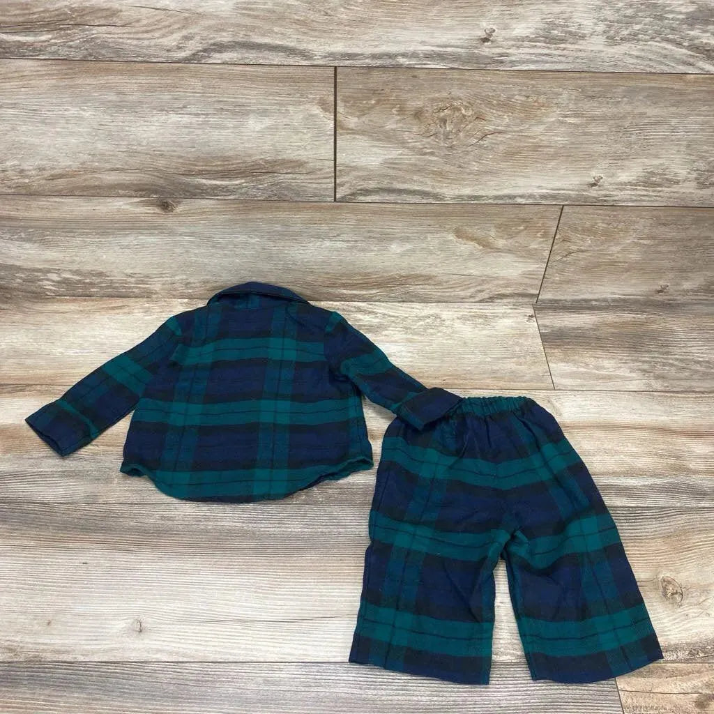 BabyGap 2Pc Plaid Pajama Set sz 6-12m - Me 'n Mommy To Be