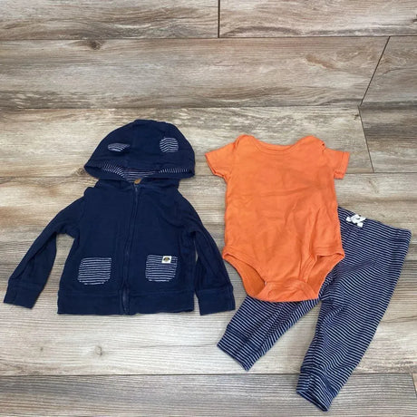 Carter's 3pc Full Zip Hoodie Set sz 9m - Me 'n Mommy To Be