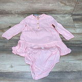 NEW Cat & Jack 2pc Henley Muslin LS Dress & Bloomers sz 24m - Me 'n Mommy To Be