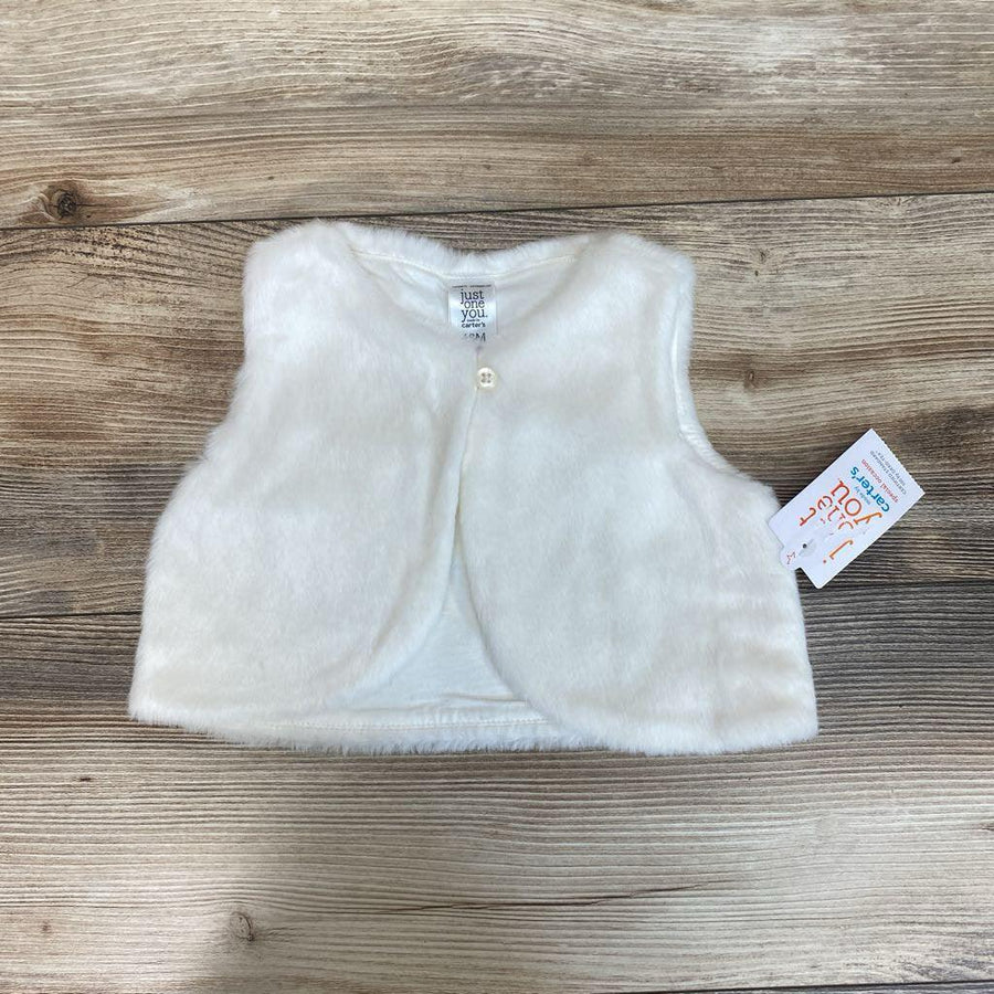 NEW Just One You Faux Fur Vest sz 18m - Me 'n Mommy To Be