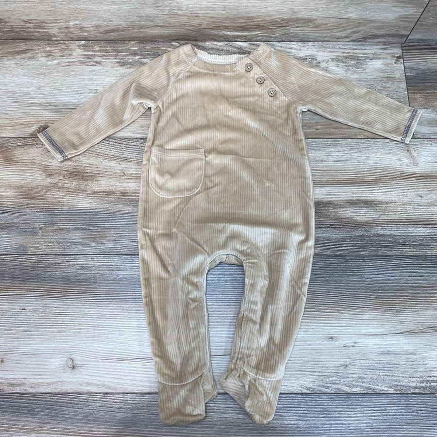 Mudpie Velour Footed Coverall sz 3-6m - Me 'n Mommy To Be