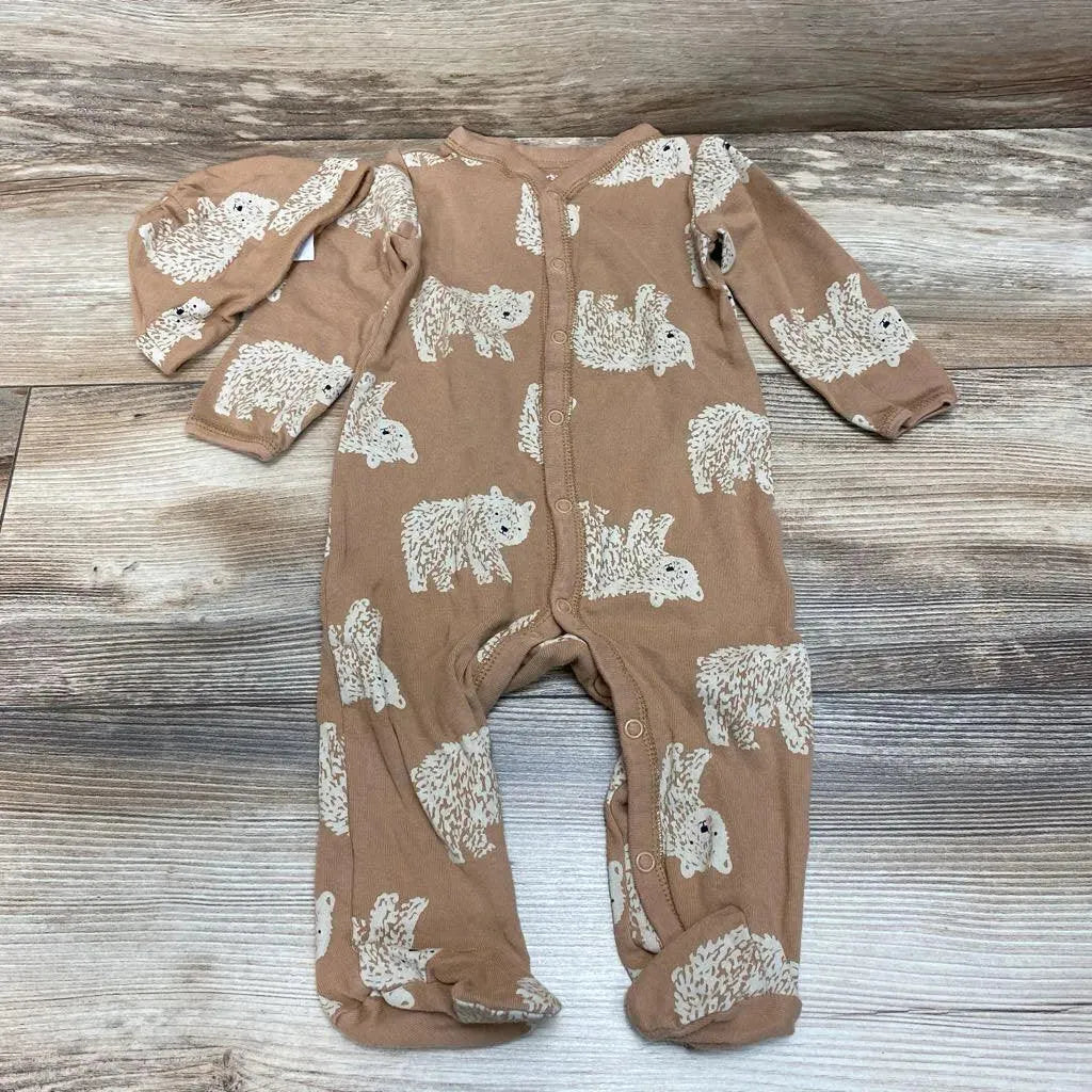 Carter's 2Pc Bear Print Sleeper & Hat Set sz 9m - Me 'n Mommy To Be