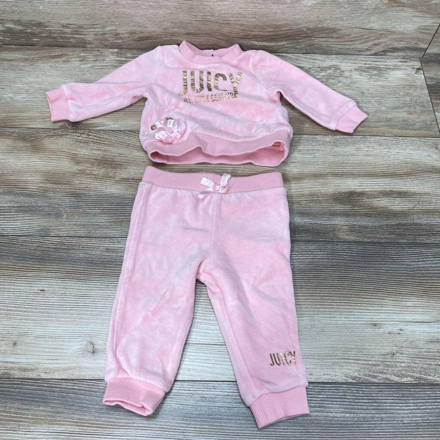 Juicy Couture 2pc Sweatshirt & Joggers sz 3-6m - Me 'n Mommy To Be