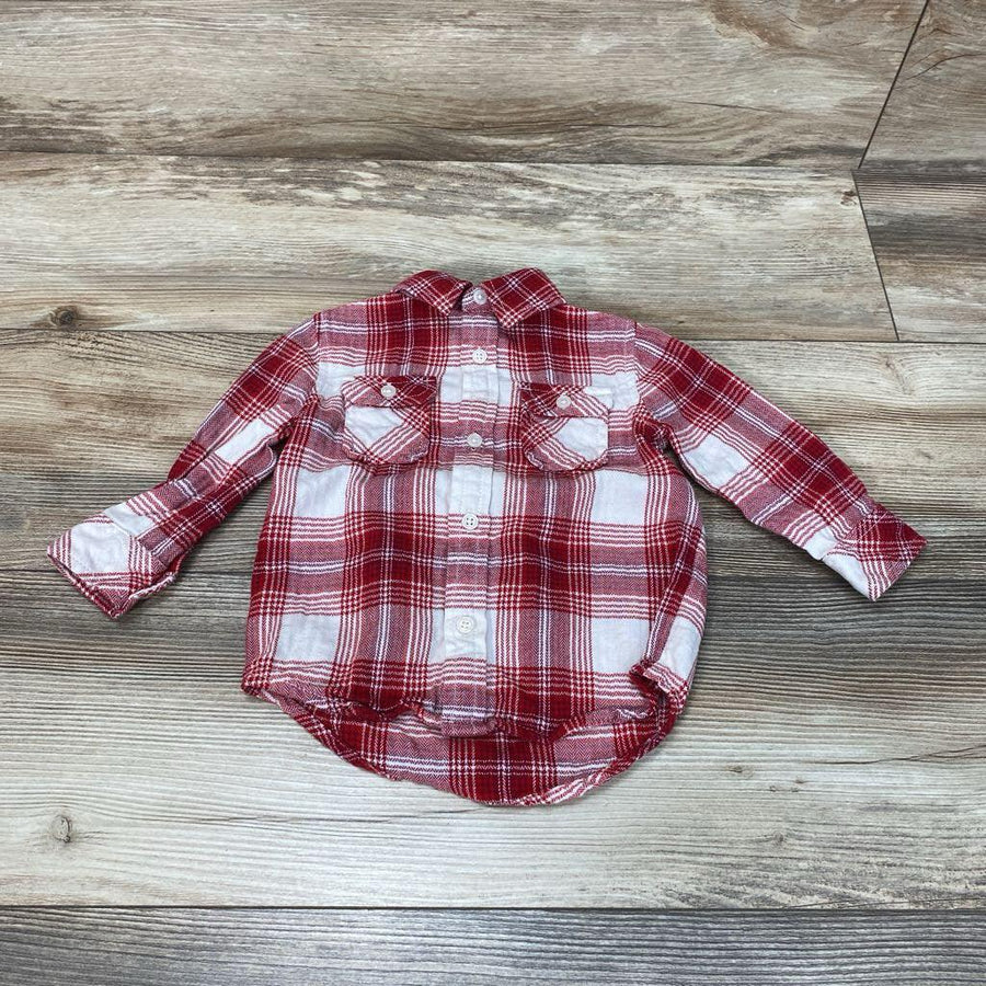 Dip Plaid Button-Up Shirt sz 6-12m - Me 'n Mommy To Be