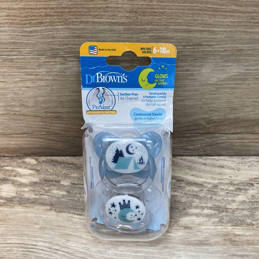 NEW Dr. Brown's Contoured Glow-In-The-Dark Pacifiers - Me 'n Mommy To Be