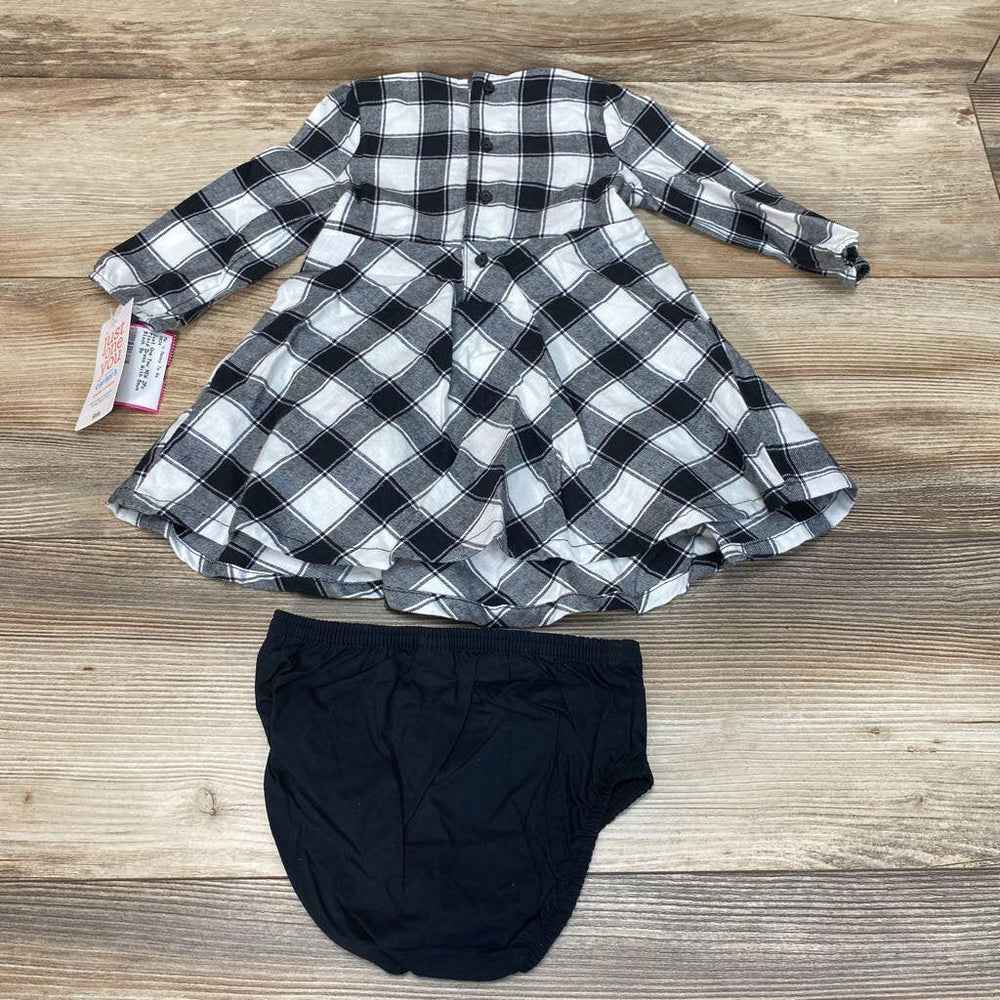 Just One You NEW 2pc Plaid Dress With Bows sz 9m - Me 'n Mommy To Be