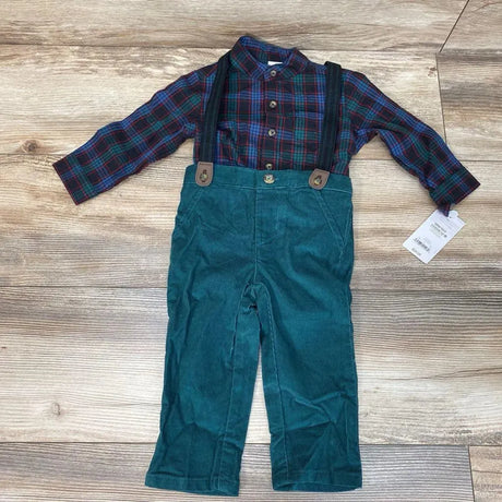 NEW Just One You 3pc Plaid Suspender Set sz 12m - Me 'n Mommy To Be