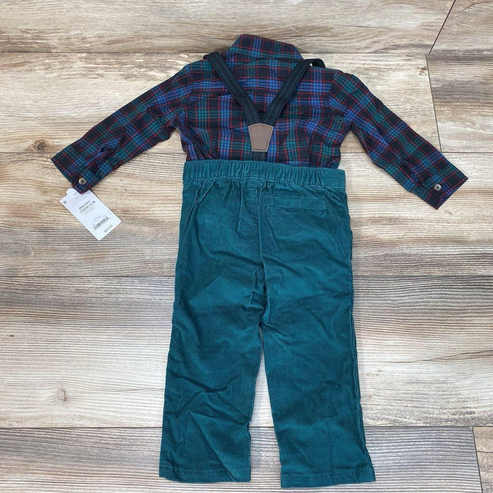 NEW Just One You 3pc Plaid Suspender Set sz 12m - Me 'n Mommy To Be