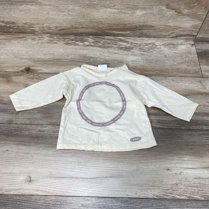 Zara Positive and Happy Shirt sz 3-6m - Me 'n Mommy To Be