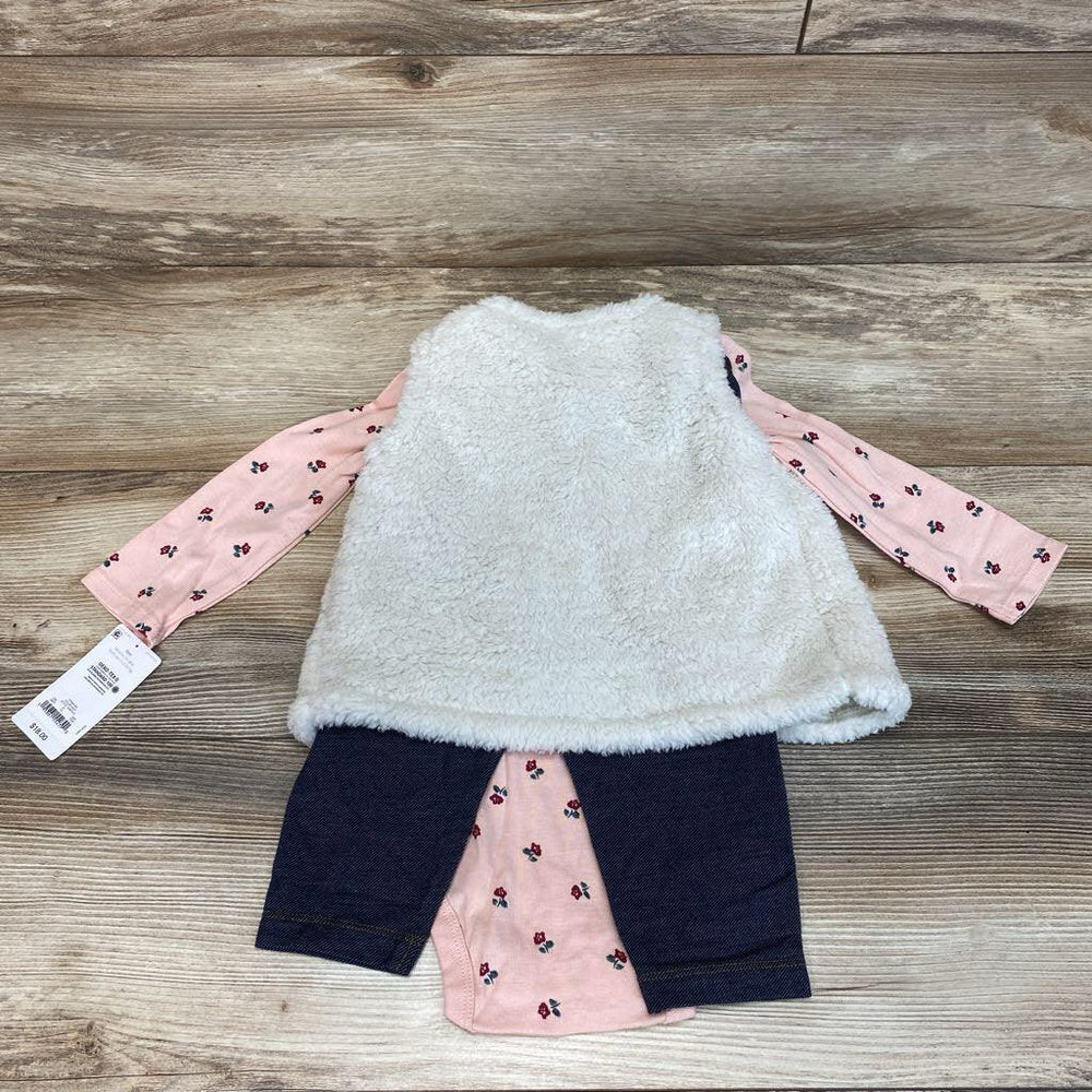 NEW Just One You 3pc Sherpa Vest Set sz 18m - Me 'n Mommy To Be